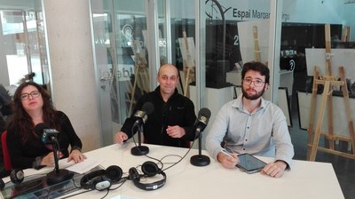 Albert Margarit i en Salvador Beltran, director i organitzador de l'UniRaid, entrevistats per Radio Castelldefels