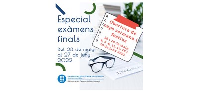 Especial exàmens finals a la biblioteca del campus