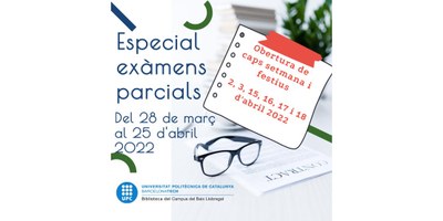 Especial exàmens parcials a la biblioteca del campus