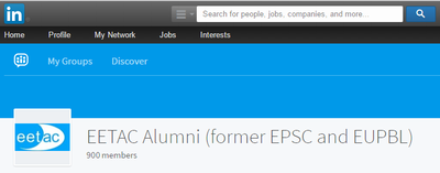 Ja som 900 membres al grup de LinkedIn de l'EETAC!