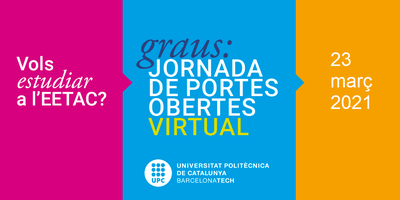 Jornada de Portes Obertes virtual / Jornada de Puertas Abiertas virtual