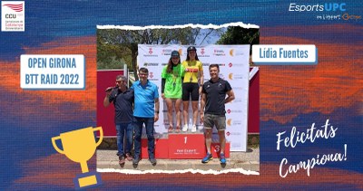 Lídia Fuentes, estudianta de l'EETAC, guanya l'OPEN GIRONA BTT-Campionat Universitari