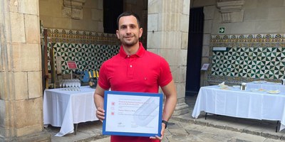 Samuel Manresa Ortiz, estudiant del Grau en Enginyeria de Sistemes Aeroespacials de l'EETAC, guardonat amb un premi pel seu TFG