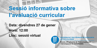 Sessió informativa sobre l'Avaluació Curricular