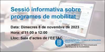 Sessió informativa sobre programes de mobilitat