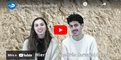 Clara Izuel i Andrés Carvajal, estudiants de mobilitat de l'EEABB i l'EETAC, respectivament, ens expliquen la seva experiència