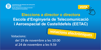 Votacions a la direcció de l'EETAC