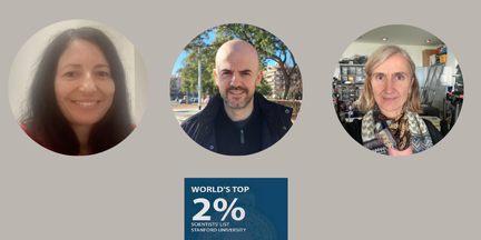 EETAC professors Cristina Barrado, Aniceto Belmonte, Mari Carmen Domingo and Carles Gómez, in the world’s top 2% best researchers list