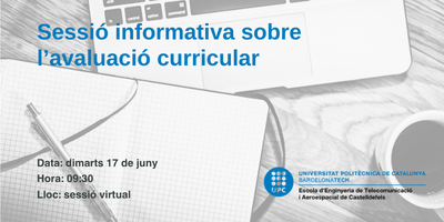 Informative session on Curricular Evaluation