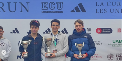 Jaume Rius, estudiante de la EETAC, 1er clasificado en la categoría masculina de la UniRun
