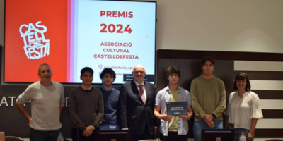 La Asociación cultural Castelldefesta recibe un premio de la UPC